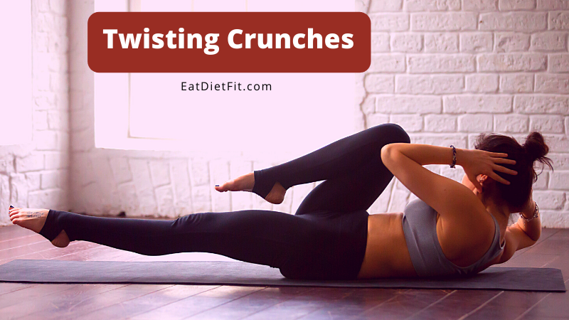how to do twisting crunches - alternate heel touches